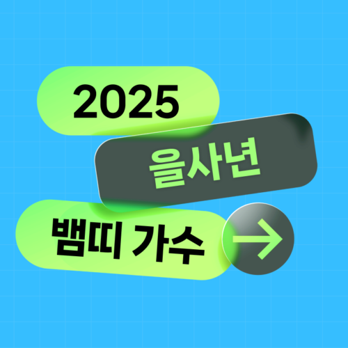 2025 을사년, 새로운 도약의 똬리를 튼 뱀띠 가수는?